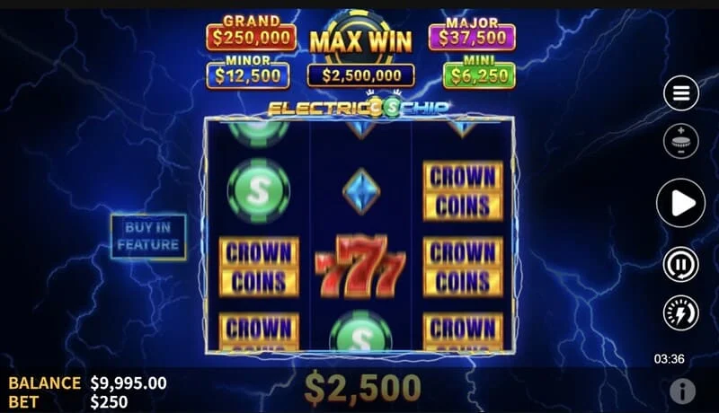 Electric Chip – เริ่มต้นโหมด Hold and Spin พร้อม Collector Coin บนวงล้อที่สอง